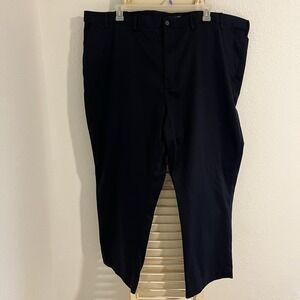 IZOD Dress Pants 100% Cotton 52 x 29 - Navy Blue Pre Owned